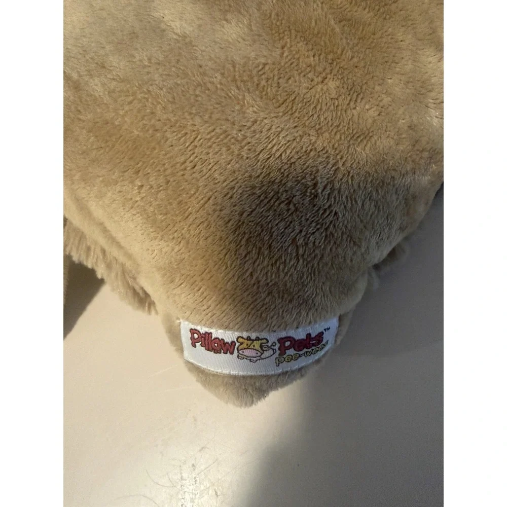 Pillow Pets Pee-wee Pee-wees Dog Plush Pillow Brown/Beige 100% Polyester